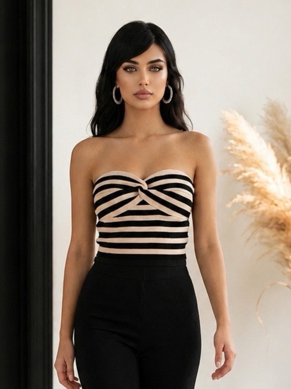 Women’s Twist-front tube top Strapless Size XS